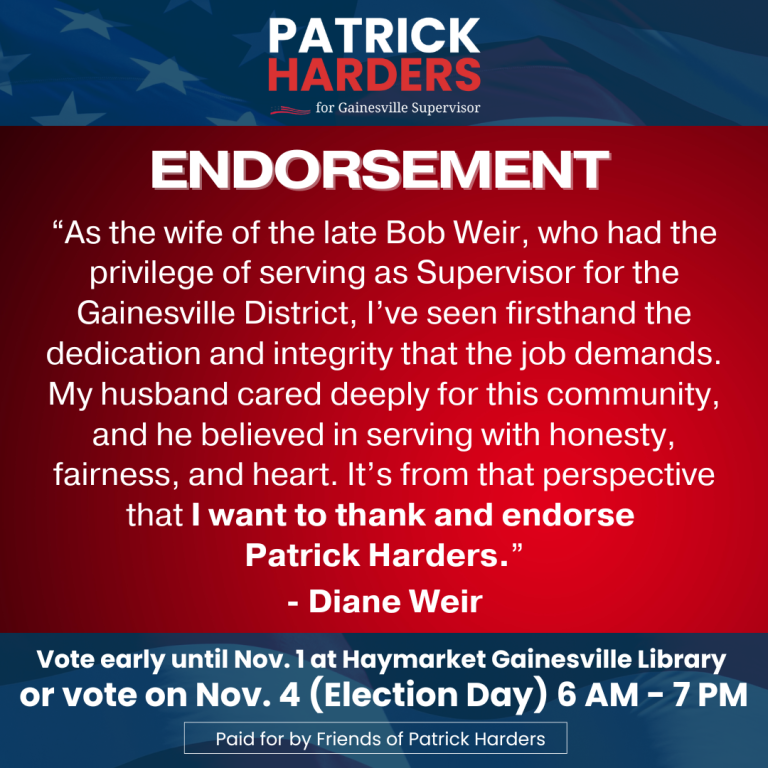 Diane Weir Endorsement Election Day