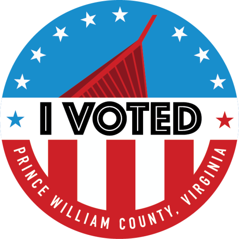 I Voted Sticker PWC